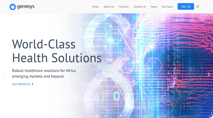 Genesys website thumbnail